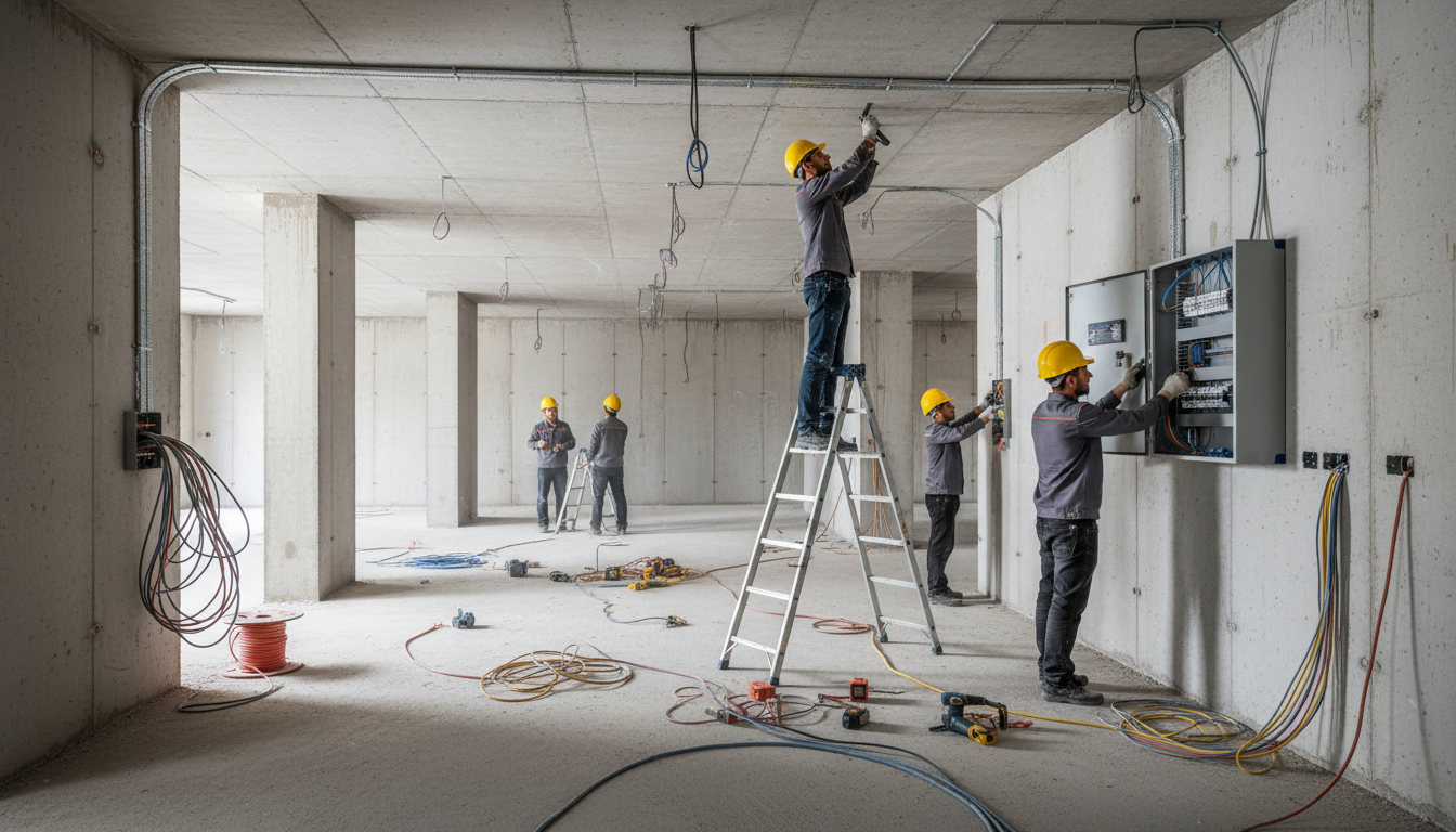 Elektrik sistemlərinin quraşdırılması